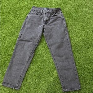 Aeropostale Curvy Mom Jeans- Washed out Black